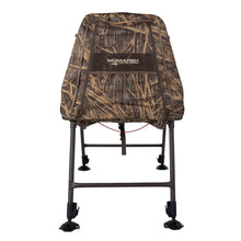 Load image into Gallery viewer, Momarsh Invisi Lab Dog Blind for Waterfowl Hunting | Adjustable Pet Blind for Dry or Wet Land Hunting &amp; Training | Water Resistant Shell with Mesh Draining Bottom | Original Shadowgrass
