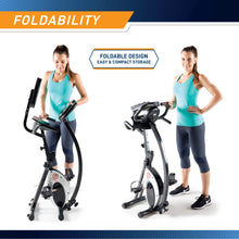 Load image into Gallery viewer, Marcy Foldable Recumbent Exercise Bike with High Backrest and Magnetic Resistance NS-653

