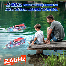 Load image into Gallery viewer, 13 inch Remote Control Boat for Kids, 2.4Ghz RC Spider Boat with LED Lights for Pools and Lakes, Summer Water Toy Gift
