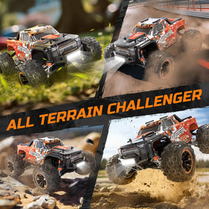Brushless Fast RC Cars,1:16 52KM/H High Speed Remote Control Car,4X4 All Terrains RC Monster Truck, Waterproof Off-Road Hobby Electric Vehicle