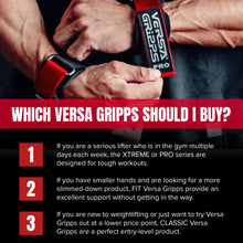 Load image into Gallery viewer, Versa Gripps Pro Wrist Straps for Weightlifting Alternative - SM, Blue
