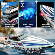 Load image into Gallery viewer, Fast Brushless RC Boat, 30+ mph 3S Remote Control Racing Boats with Metal Servo &amp; LED Light, Capsize Recovery,2.4Ghz Speed Boat
