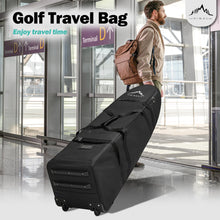 Load image into Gallery viewer, Himal Outdoors Soft-Sided Golf Travel Bag with Wheels- Heavy Duty 600D Polyester Oxford Wear-Resistant, Excellent Zipper Universal Size

