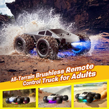 Load image into Gallery viewer, 1:16 Brushless RC Car Remote Control Truck for Adults, Max 45mph 4WD High Speed Off-Road Remote Control Cars for Teens Kids Gifts
