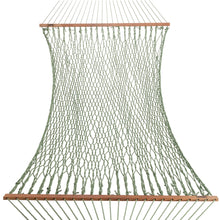 Load image into Gallery viewer, Hatteras Hammocks Deluxe Meadow Duracord Rope Hammock with Free Extension Chains &amp; Tree Hooks, Handcrafted in The USA, 450 LB Weight Capacity, 13 ft. x 60 in
