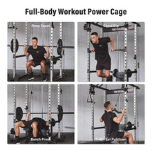 Load image into Gallery viewer, MAJOR FITNESS Power Cage Drone1 Premium- Multi-Function Power Rack for Home Gym, Squat Rack with Pull-up Bar, Cable Crossover System, J-Hooks, for Strength Training, Heavy-Duty Steel Construction
