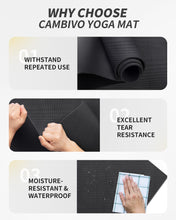 Load image into Gallery viewer, CAMBIVO Yoga Mat for Women and Men, Extra Long and Wide Exercise Mat(84" x 30" x 1/4 inch), Large Non Slip Workout Mat for Yoga, Pilates, Fitness, Barefoot Workouts, Home Gym Studio
