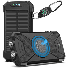 Load image into Gallery viewer, BLAVOR Solar Power Bank 10,000mAh Portable Wireless Charger for Cell Phones
