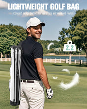 Load image into Gallery viewer, RIOROO Golf Stand Bag, Lightweight Par 3 Golf Bag Holds Up to 7 Clubs with Two Way Dividers Cooler Pocket Shoulder Strap and Multiple Storage Pockets for Men and Women

