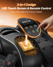 Load image into Gallery viewer, MERACH Under Desk Elliptical Machine, Leg Exerciser While Sitting for Seniors with Remote Control &amp; 12-Speeds, Quiet Portable Electric Seated Pedal Exerciser Machine for Home Office（Orange）
