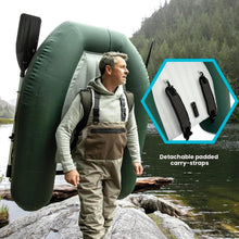 Load image into Gallery viewer, INTEX Big Catch Pro Inflatable Fishing Float Tube Set with Oars
