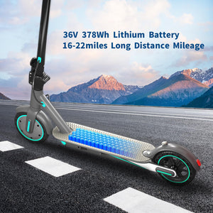 Electric Scooter for Adults, Up to 19Mph, 19 Miles Range & 264lbs Load, Aluminum Alloy E-Scooter with 350W Motor, Foldable Escooter