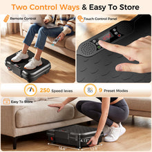 Load image into Gallery viewer, Trekora Vibration Plate Exercise Machine, Curved Vibration Plate for Lymphatic Drainage Weight Loss, 500 Lbs Capacity Shake Platform with 250 speeds Full Body Workout Equipment for Home Women Men
