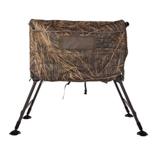 Load image into Gallery viewer, Momarsh Invisi Lab Dog Blind for Waterfowl Hunting | Adjustable Pet Blind for Dry or Wet Land Hunting &amp; Training | Water Resistant Shell with Mesh Draining Bottom | Original Shadowgrass
