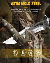 Load image into Gallery viewer, Omesio Fixed Blade Knife with Sheath Set Hunting Knife Full Tang Bushcraft Knives Skinning Knife Deer Hunting Knives, Big Camping Outdoor
