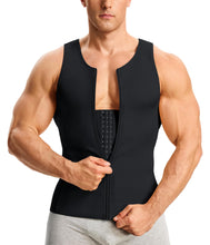 Load image into Gallery viewer, Nebility Mens Shapewear Fajas para Hombres Compression Shirt Men Body Shaper Tank Top Compression Undershirt Vest Sleeveless, Black - S
