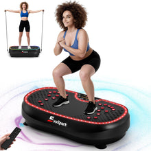Load image into Gallery viewer, 3D Plus Vibration Plate Exercise Machine, Full Body Vibrating Platform for Strength Toning &amp; Fat Loss with 199 Adjustable Speeds, Atmosphere Lights, Shaker Workout Equipment for Women Men Home Gym
