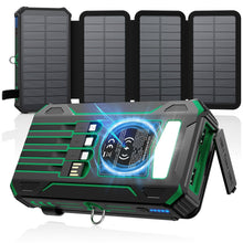 Load image into Gallery viewer, Solar Power Bank 48000mAh Built in 4 Cables, Flashlight, Travel Essential
