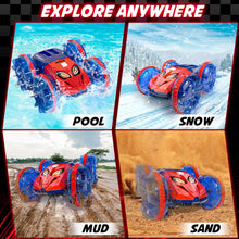 Load image into Gallery viewer, Amphibious RC Monster Truck - 2.4GHz 4WD 360Rotating All Terrain Waterproof RC Car Boat for 8-12 Year Old Boys
