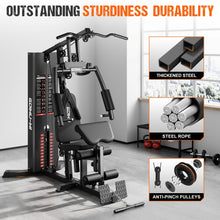 Load image into Gallery viewer, GOIMU Home Gym, M1 Workout Station with 140LBS Weight Stack, 54lbs Adjustable Dumbbells
