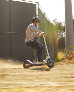 Seated Electric Scooter - 9" Air-filled Tires, Removable Seat, Up to 15 mph and 10 Miles Range