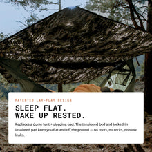 Load image into Gallery viewer, Haven Tent Original Lay-Flat Hammock Tent (Digital Camo) – Camping Hammock Tent with Mosquito Net – Waterproof &amp; Comfortable, Includes Insulated Pad and Rainfly
