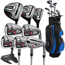 Load image into Gallery viewer, PGF Men's Gold TP Complete Golf Club Package Set [11-Pieces] [Hand: Right] [Length: 1 Inch Long]
