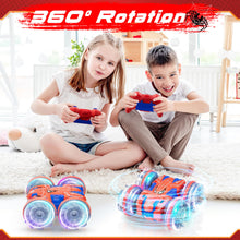 Load image into Gallery viewer, Amphibious Remote Control Car: Spider Double Sided 360° Flip Rotating RC Car Toy for 3+ Years Old Boys Girls Waterproof 2.4GHz RC Stunt Car
