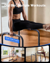 Load image into Gallery viewer, SolidFit 2-in-1 Dip Bar Station - Black
