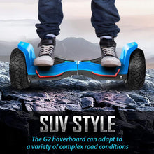 Load image into Gallery viewer, 8.5 inch All Terrain Off Road Hoverboard with Bluetooth Speakers and LED Lights &amp; K2 Hoverboard Go Kart Attachment for Kids &amp; Adults
