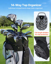 Load image into Gallery viewer, VEVOR Golf Cart Bag, 14 Way Molded Lock Top Divider Organizer, Golf Club Bag with Full-Length Divider, Handles, Storage Pockets, Shoulder Strap, Rain Hood, Smooth Zippers for Men &amp; Women
