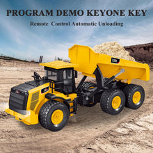 Load image into Gallery viewer, RC Dump Truck, Remote Control Dump Truck 11 Channel with Lights/Sounds/2 Batteries
