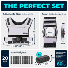 Load image into Gallery viewer, Gymnastics Power Weighted Vest Adjustable for Men and Women – Workout Weight Training Vest for Fitness, Running, Strength, Exercise &amp; Cross Training
