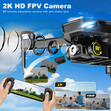 Load image into Gallery viewer, GPS Drone with Camera for Adults, 2K HD FPV Drones with Auto Return, Follow Me, Circle Fly, Waypoint Fly, Stable Hover
