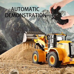 2.4GHz Remote Control Bulldozer Toy, 1/16 Fully Functional Engineering Vehicle, Remote Control Engineering Bulldozer, Birthday/Halloween
