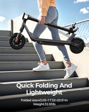 Load image into Gallery viewer, Electric Scooter A1C,Front Suspension Kick Scooter, 8.5 Solid Tires,300W Motor, Smart APP Control,15.5MPH
