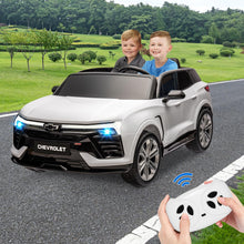 Load image into Gallery viewer, 24V Kids Electric 2-Seater SUV Toy Licensed Chevrolet Blazer Ride On Car, with Remote Control, 4 Spring Suspension, White
