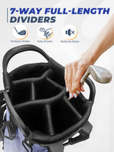 Load image into Gallery viewer, Sturdum Lightweight 7 Way Golf Stand Bag for Men Women, Upgrade Base
