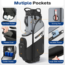 Load image into Gallery viewer, Findway Golf Stand Bag 7 Way, Lightweight Golf Bag for Men Women, Golf Club Carry Bag with Multiple Pockets, Detachable Dual Straps
