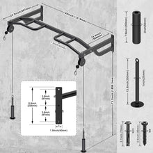 Load image into Gallery viewer, Kipika 48" Ceiling Mounted Pull Up Bar with 2 Pulleys
