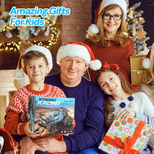 Remote Control Car, All Terrain 1:18 Remote Control Truck for Boys, 2.4GHz RC Car with Cool Led Light