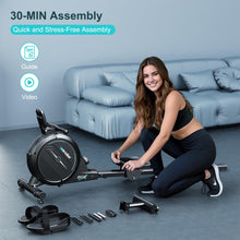 Load image into Gallery viewer, Rowing Machine,Wenoker Magnetic Rower Machine for Home - Blue App
