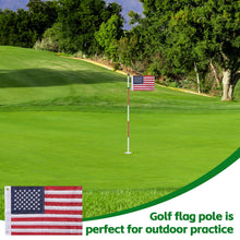 Load image into Gallery viewer, Golf Flagstick 6 ft, 3 Pack Double-Side USA Golf Pin Flag for Putting Green
