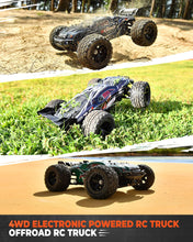Load image into Gallery viewer, Grade 1:16 Scale Remote Control Truck, 4WD Top Speed 40+ Kmh All Terrains Electric Toy Off Road RC Truck Vehicle Car Crawler
