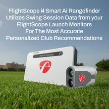 Load image into Gallery viewer, FlightScope i4 Golf Rangefinder with 6X Magnification, 1,000 Yard Range, Built-in Magnet | Combines GPS, Local Conditions, Slope and your Swing Data for Personalized Smart Gapping Club Recommendations
