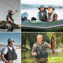 Load image into Gallery viewer, Gonex Fly Fishing Vest for Men Women, Trout, Adjustable Size, 18 Pockets
