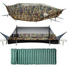 Load image into Gallery viewer, Night Cat Flat Lay Hammock: Non-Rolling Hammock Tent for Adults 1 Person 330LBS
