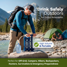 Load image into Gallery viewer, Trailgo Pro Portable Water Filter for Camping - Water Purifier Survival

