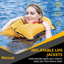Load image into Gallery viewer, HWAYAN | Manual Inflatable Life Jacket for Adults| Supports up to 330 lbs
