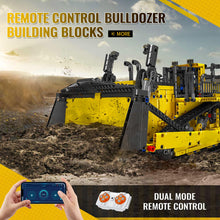 Load image into Gallery viewer, RC Bulldozer Building Set for Adults, Bulldozer Truck Construction Vehicle Model with Motors, APP Control Truck with Engines, 1508 Pieces

